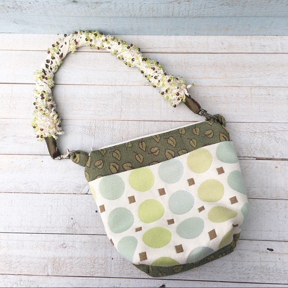 Japanese Handmade Canvas Floral Purse Bag